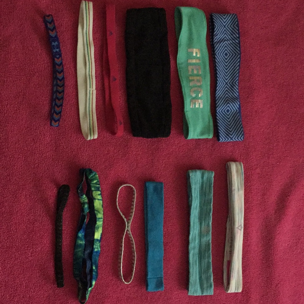 Lot of headbands (adidas, ivivva, Athleta, etc)